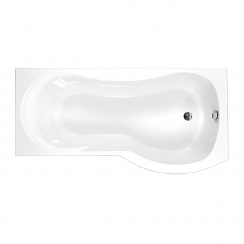 Carron Arc P-Shaped Curved Shower Bath 1700mm x 700mm/850mm