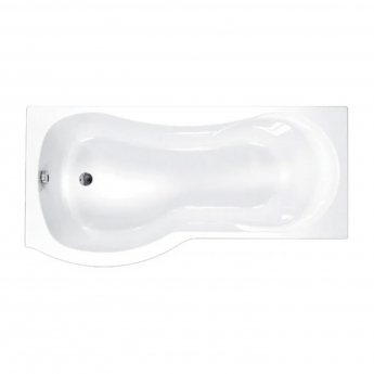 Carron Arc Curved P-Shaped Shower Bath 1700mm x 700/850mm Left Handed - Carronite
