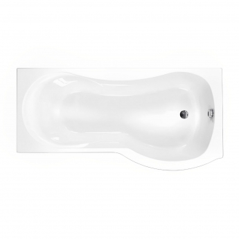 Carron Arc Curved P-Shaped Shower Bath 1700mm x 700/850mm Right Handed - Carronite