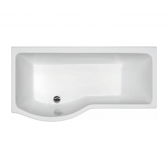 Carron Brio P-Shaped Curved Shower Bath 1650mm x 700/850mm