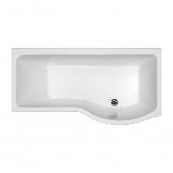 Carron Brio P-Shaped Curved Shower Bath 1650mm x 700/850mm