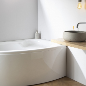 Carron Dove Offset Corner Bath 1550mm x 950mm Left Handed - 5mm Acrylic