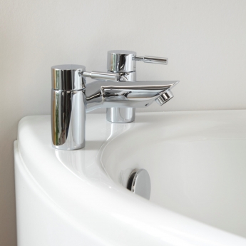 Carron Dove Offset Corner Bath 1550mm x 950mm Left Handed - 5mm Acrylic