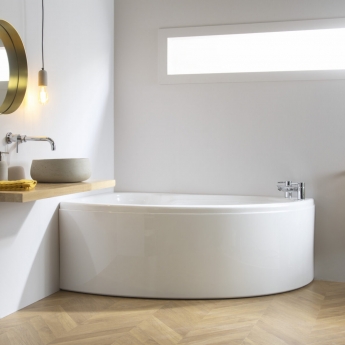 Carron Dove Acrylic Offset Corner Bath 1550mm x 950mm