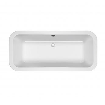 Carron Halcyon Square Freestanding Bath White Panelling 1750mm x 800mm - Carronite