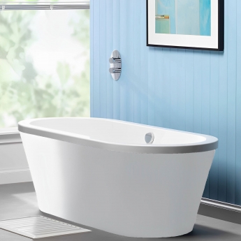 Carron Halcyon Carronite Oval Freestanding Bath 1750mm x 800mm