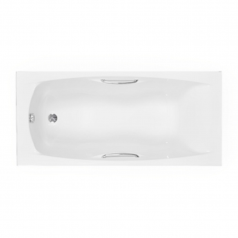 Carron Imperial Single Ended Rectangular Bath with Twin Grips 1675mm x 700mm - 5mm Acrylic