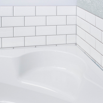 Carron Monarch Double Ended Corner Bath 1300mm x 1300mm - 5mm Acrylic