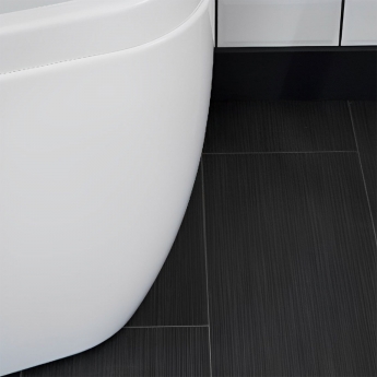 Carron Profile Curved Shower Bath 1500mm x 630/900mm