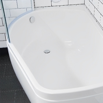 Carron Profile Single Ended Shower Bath 1500mm x 900mm Left Handed - Carronite