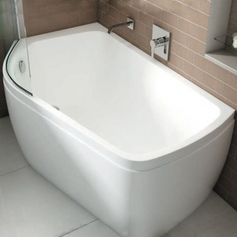 Carron Profile Curved Shower Bath 1500mm x 630/900mm