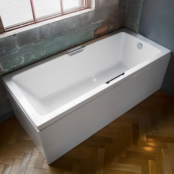 Carron Quantum Integra Rectangular Bath with Twin Grips 1700mm x 750mm - 5mm Acrylic