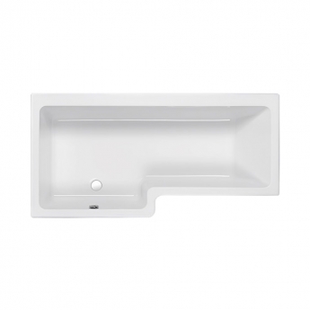 Carron Quantum L-Shaped Shower Bath 1700mm x 700/850mm Left Handed - 5mm Acrylic