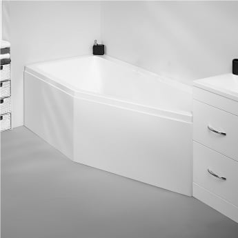 Carron Quantum Spacesaver Offset Bath 1700mm x 750mm Right Handed - 5mm Acrylic