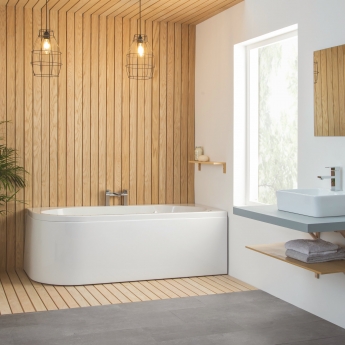 Carron Status Offset Corner Bath 1700mm x 725mm Left Handed - Carronite