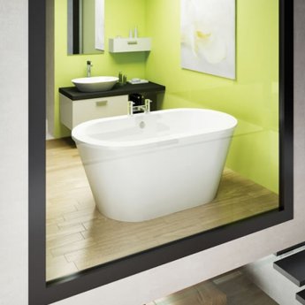Cleargreen Nouveau Petite Freestanding Bath 1500mm x 800mm - White