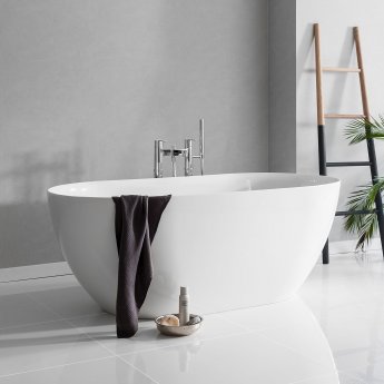 Clearwater Formoso Petite Freestanding Bath 1500mm x 800mm - Gloss White