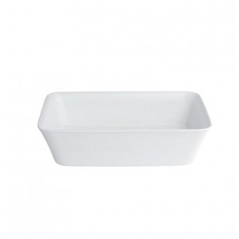 Clearwater Palermo Clear Stone Sit-On Countertop Basin 550mm Wide - 0 Tap Hole