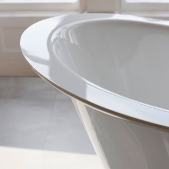 Clearwater Romano Grande Traditional Freestanding Slipper Bath 1690mm x 750mm - Clear Stone