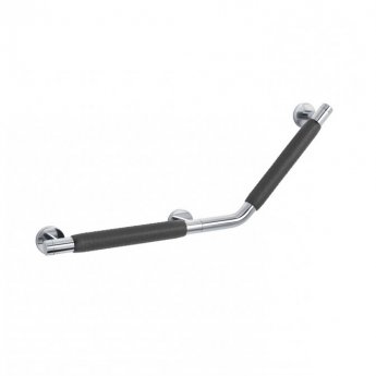 Coram Boston Safety Bar 135 Degree Right - Stainless Steel Brushed