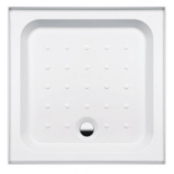 Coram Coratech Square Riser Shower Tray with Waste 818mm x 818mm 3 Upstand