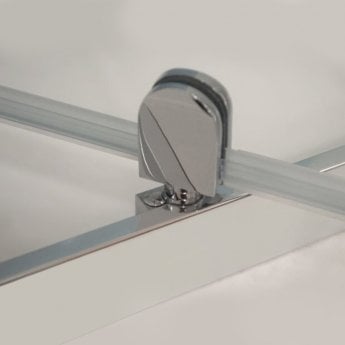 Coram GB 5 Chrome Pivot Shower Door 700mm Wide - 5mm Plain Glass