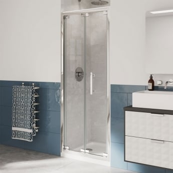 Coram Optima 6 Bi-Fold Shower Door 1000mm Wide - 6mm Glass