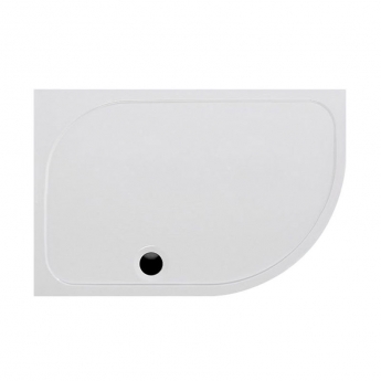 Coram Resin Offset Quadrant Shower Tray 1200mm x 800mm - Right Handed