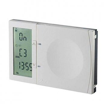 Danfoss Electronic 3-Channel Full Programmer for Heating and Hot Water - White