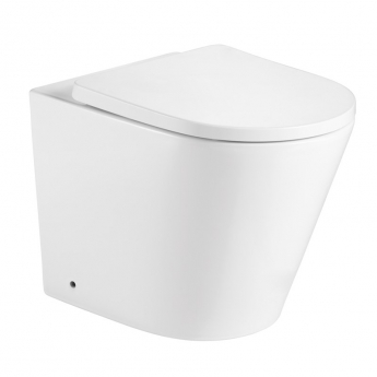 Delphi Angel Rimless Back to Wall Pan White - Excluding Seat