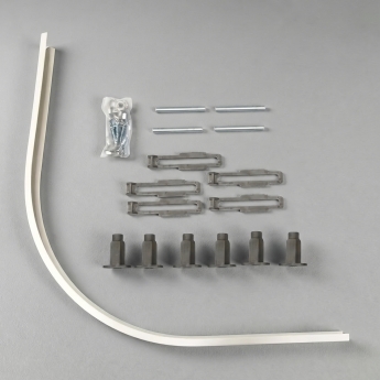 Delphi AquaBoost White Stone Resin Easy Plumb Offset Quadrant Riser Shower Tray | Product Image