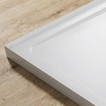 Delphi AquaEdge 2 Upstand Stone Resin Quadrant Shower Tray | Product Image