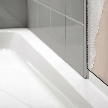 Delphi AquaEdge 2 Upstand Stone Resin Quadrant Shower Tray | Product Image