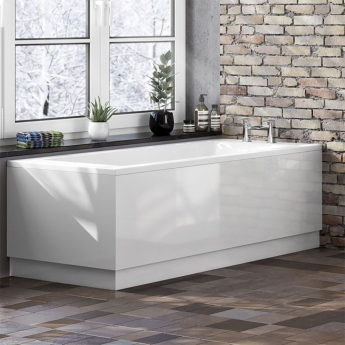 Delphi AquaGuard Gloss White Waterproof Bath End Panel 550mm H x 800mm W | Product Image
