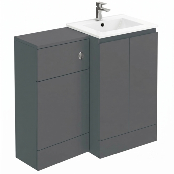 Delphi AquaGuard Combination Unit with 500mm WC Unit - 1000mm Wide - Matt Grey | Product Image