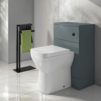 Delphi AquaGuard Back to Wall WC Unit 500mm Wide - Matt Grey | Product Image
