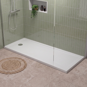 Delphi Aragon Anti-Slip White Bath Replacement Shower Tray 1700mm x 700mm | Product Image