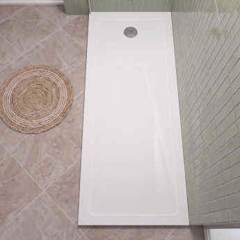 Delphi Aragon White Bath Replacement Shower Tray 1700mm x 700mm | Product Image