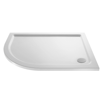 Delphi Aragon White Stone Resin Offset Quadrant Shower Tray | Product Image