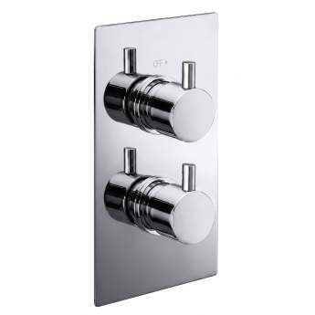 Delphi Ashwell Thermostatic Dual Concealed Mixer Shower with Shower Kit - Chrome | Product Image