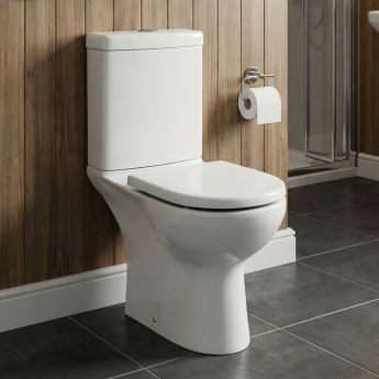 Delphi Avon Close Coupled Toilet (inc Soft Close Seat) | Product Image