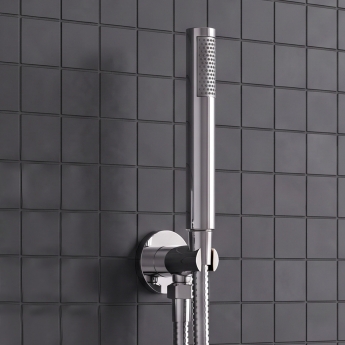 Delphi Axiom Lever Chrome Dual Concealed Shower Set with Handset and Bracket | Product Image
