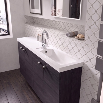 Delphi Axiom Lever Chrome Side Lever Mono Basin Mixer Tap (inc Press Top Waste) | Product Image