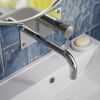 Delphi Axiom Lever Chrome Wall Mounted Basin/Bath Filler Tap | Product Image