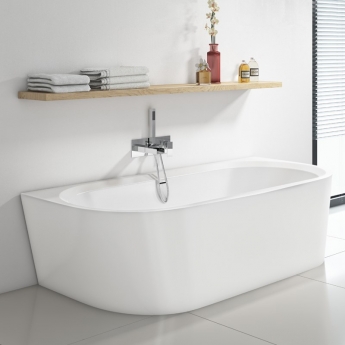 Delphi Balta Double Ended Back to Wall Bath 1800mm x 840mm - 0 Tap Hole