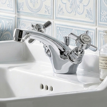 Delphi Belgravia Chrome Mono Basin Mixer Tap with Pop-Up Waste | Product Image