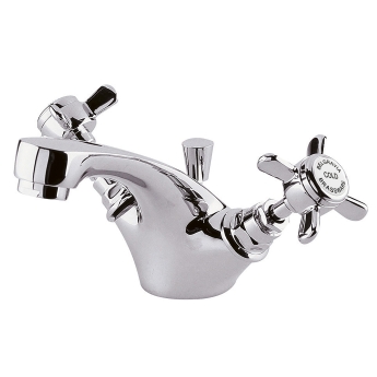 Delphi Belgravia Chrome Mono Basin Mixer Tap with Pop-Up Waste | Product Image