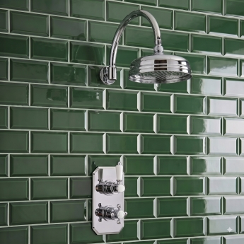 Delphi Belgravia Chrome Dual Concealed Shower Set with Fixed Head | Product Image