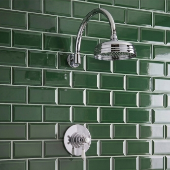 Delphi Belgravia Chrome Dual Concentric Concealed Shower Set with Fixed Head | Product Image