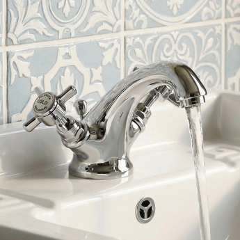 Delphi Belgravia Chrome Luxury Mono Basin Mixer Tap with Pop-Up Waste | Product Image